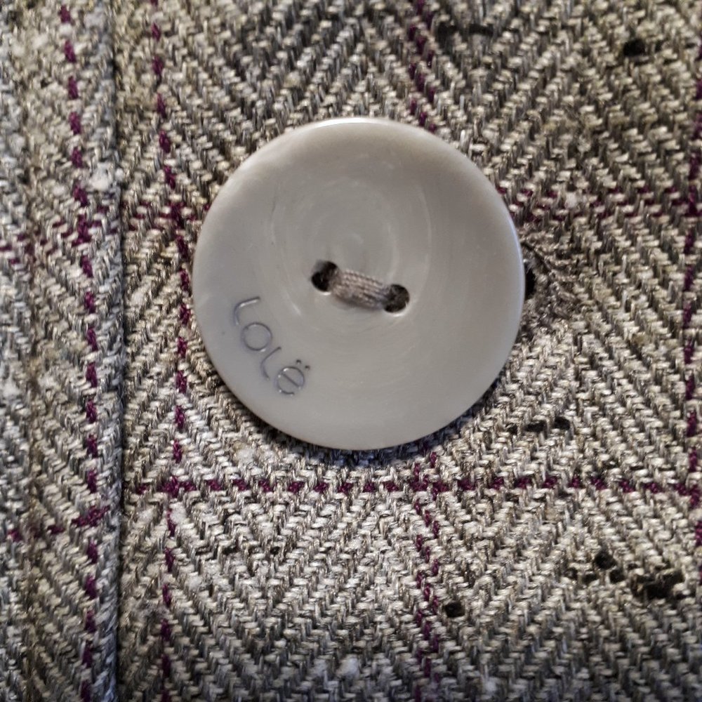 Lole Grey Coat with Purple Accents - Picture 6 of 16